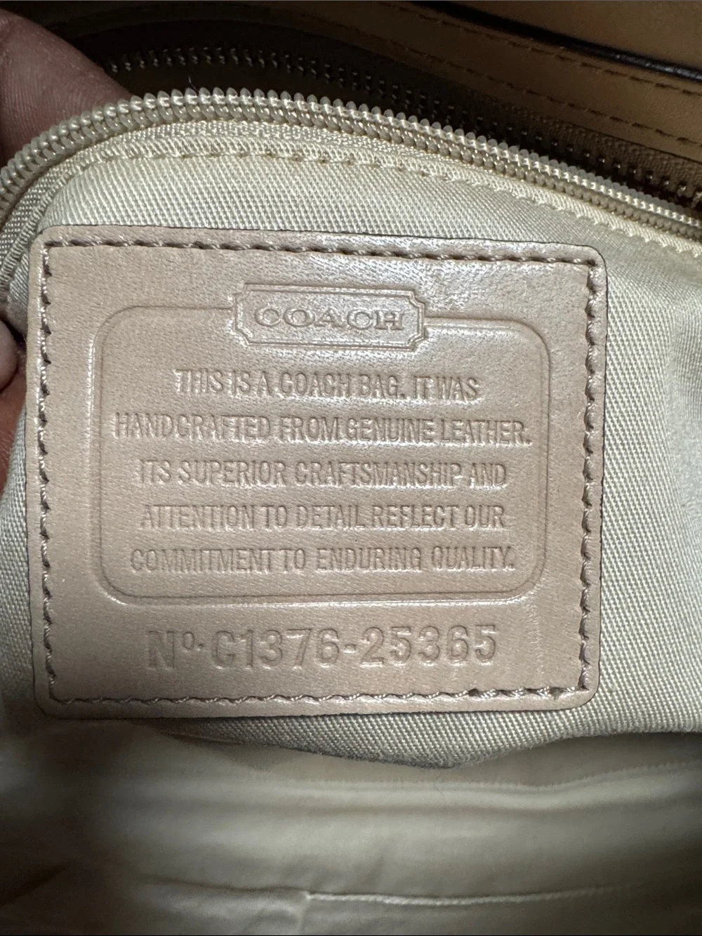 Coach leather satchel